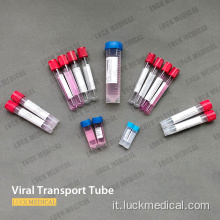 Virustransport kit etichettatura tubo doppi tamponi